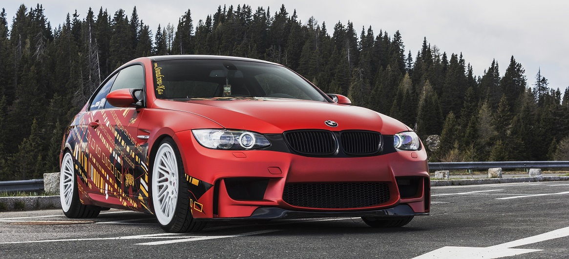 Mit dem 3er BMW E92 unterwegs in den Bergen